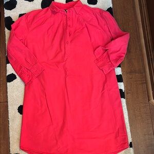 Tuckernuck Pomander Place Red Long Sleeve Dress